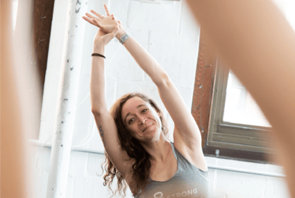 Isabelle at Yoga Class at KG Strong